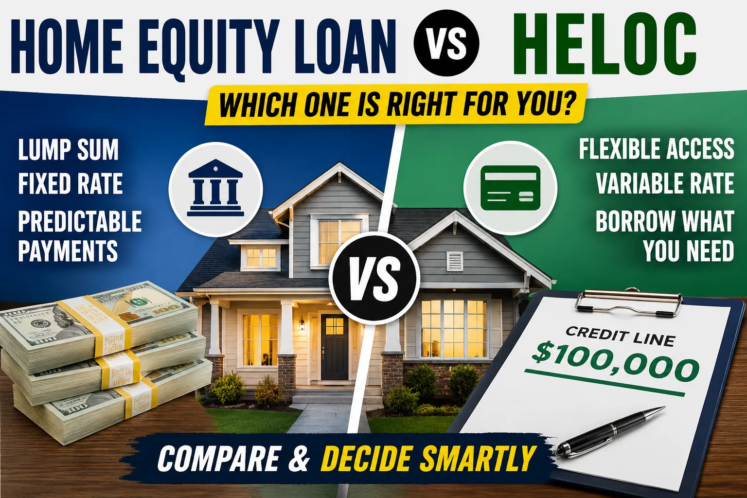 Home Equity Loan vs HELOC
